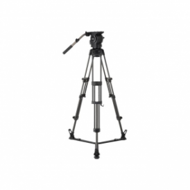 RSP-750C Professional Carbon Piping Tripod System with Floor-level Spreader for ENG Setups