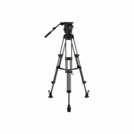 RSP-750M Professional Aluminum Tripod System with Mid-level Spreader for ENG Setups