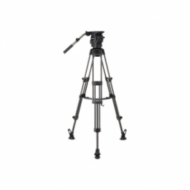 RSP-750MC Professional Carbon Piping Tripod System with Mid-level Spreader for ENG Setups