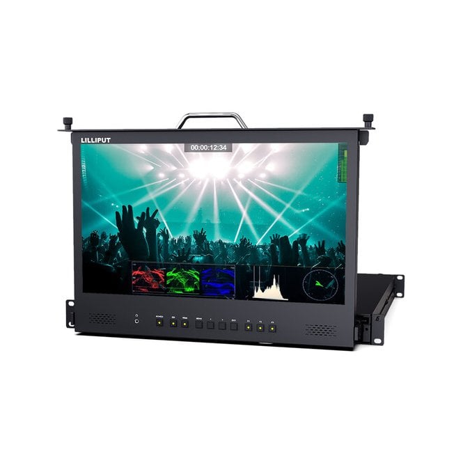 Lilliput 17.3 Inch 1U Rackmount HDMI / SDI Monitor for Live Streaming