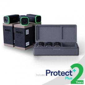 MAKI Live Kit 3x 4K Portable Live Streaming Camera with NDI HX 3x Optical Zoom