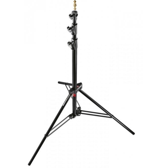 Manfrotto 1005BAC-3 Aluminium Ranker Air-Cushioned Light Stand Quick Stack 3-Pack, Black