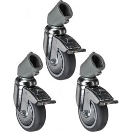 110 75mm Wheel With Brakes And Adapter