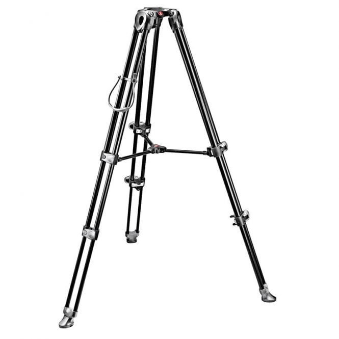 Manfrotto Aluminum Telescopic Twin Leg Video Tripod