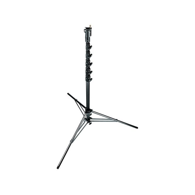 Manfrotto MAN-269HDBU Super High Aluminum Stand with Leveling Leg - Black - 24'