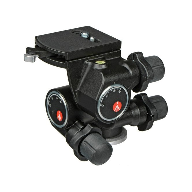 Manfrotto MAN-410 3-Way, Geared Pan-and-Tilt Head with 410PL Quick Release Plate