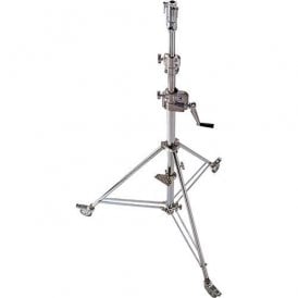 MAN-B6030CS Avenger Wind Up Stand 30 with Low Base and Braked Wheels (Chrome-plated, 9.7')