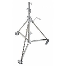 MAN-B6040X Super Wind-up 40 Stand with Braked Wheels (Stainless/Chrome-plated, 12.6')