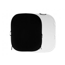 MAN-LL-LB5921 Plain Collapsible Reversible 1.8 x 2.1m Black/White