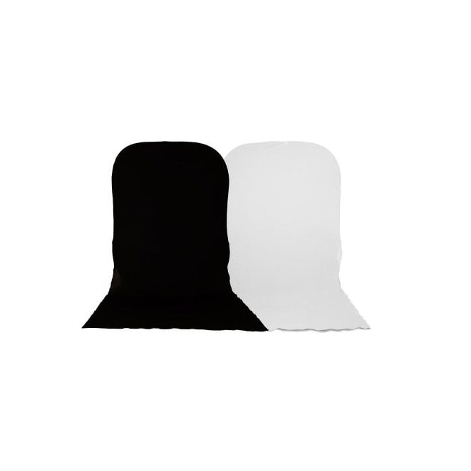 Manfrotto MAN-LL-LB6701 Plain Collapsible 1.8 x 2.15m with Black/White Train