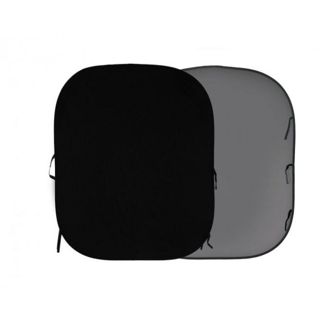 Manfrotto MAN-LL-LB67GB Plain Collapsible 1.8 x 2.15m Black/Mid Grey