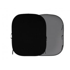 MAN-LL-LB67GB Plain Collapsible 1.8 x 2.15m Black/Mid Grey