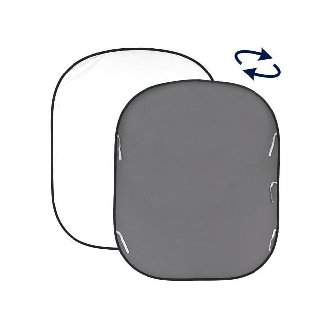 Manfrotto MAN-LL-LB67GW Plain Collapsible 1.8 x 2.15m White/Mid Grey