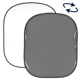 MAN-LL-LB67GW Plain Collapsible 1.8 x 2.15m White/Mid Grey