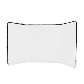 MAN-LL-LB7627 Panoramic Background Cover 4m White (Frame Not Included)