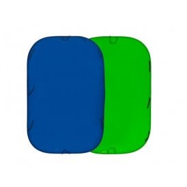MAN-LL-LC5987 Collapsible Reversible 1.8 x 2.1m Chromakey Blue/Green