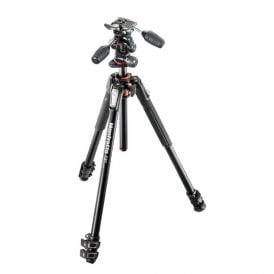 MAN-MK190XPRO3-3W Aluminum Tripod with 3-Way Pan/Tilt Head