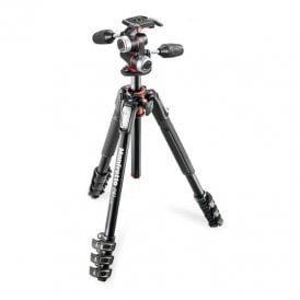 MAN-MK190XPRO4-3W Aluminum Tripod with 3-Way Pan/Tilt Head