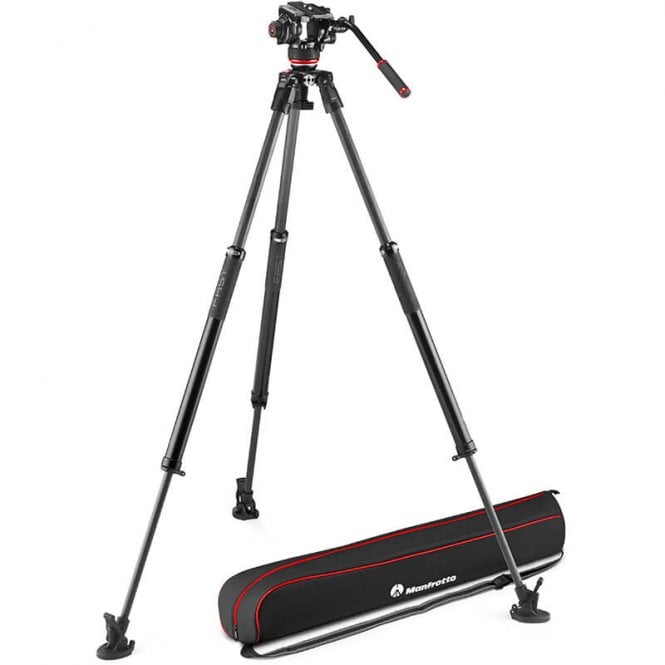 Manfrotto MAN-MVK504XSNGFC 504x Fluid Video Head with 635 Fast Single Carbon Leg
