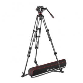 MAN-MVK504XTWINGC 504X Fluid Video Head with Carbon Fiber Twin Leg Tripod GS