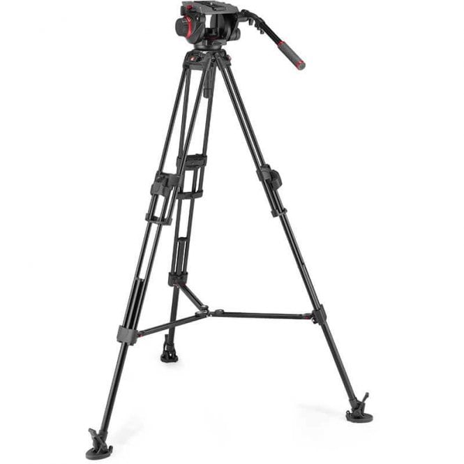 Manfrotto MAN-MVK509TWINFA 509 Pro Video Head with 645 Fast Twin Aluminium Tripod