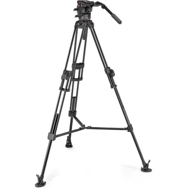 Manfrotto MAN-MVK526TWINFA 526 Pro Video Head with 645 Fast Twin Aluminium Tripod