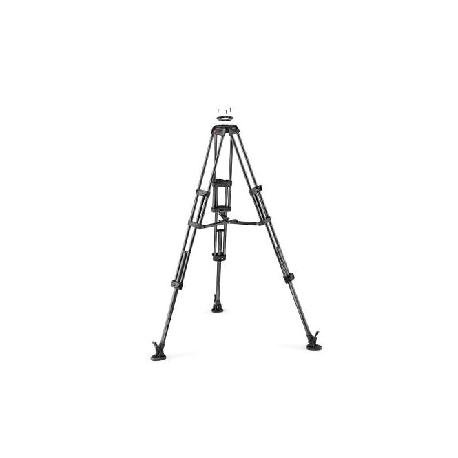 Manfrotto MAN-MVTTWINMC CF Twin Leg Tripod with Middle Spreader and 100/75mm Bowl