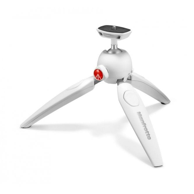 Manfrotto MTPIXIEVO-WH PIXI EVO 2-Section Mini Tripod (White)