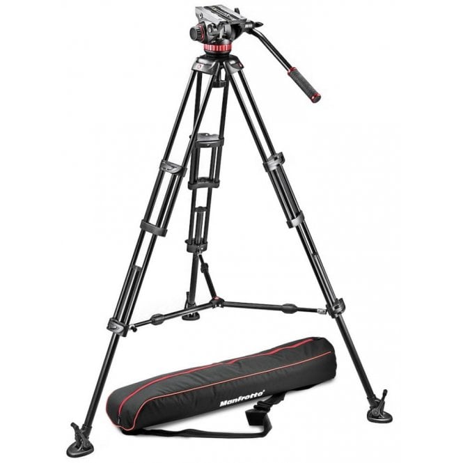 Manfrotto MVH502A-546BK-1 Fluid Video Head Aluminium Tripod With Sliding Plate