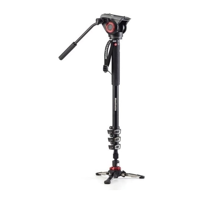 Manfrotto XPRO 4 Section Video Monopod|Fluid Head
