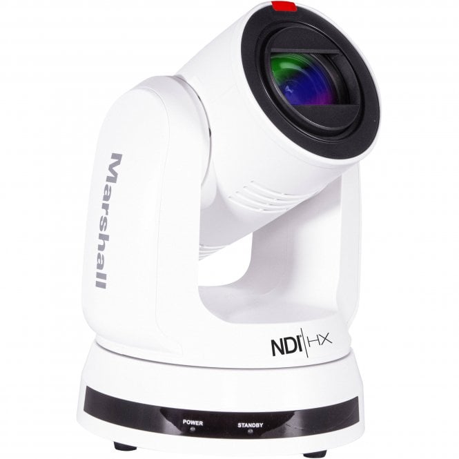 Marshall 4K NDI PTZ Camera with 6.5mm-202mm 30x Zoom Lens – White