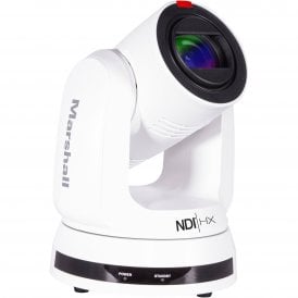 4K NDI PTZ Camera with 6.5mm-202mm 30x Zoom Lens – White
