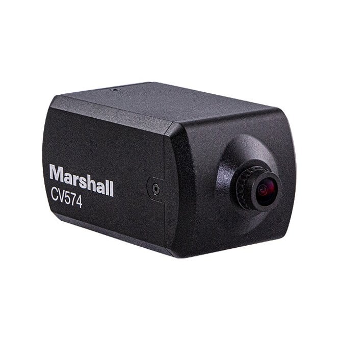 Marshall CV574 NDI 4K UHD Mini Broadcast Camera with 4.0mm Interchangeable Lens