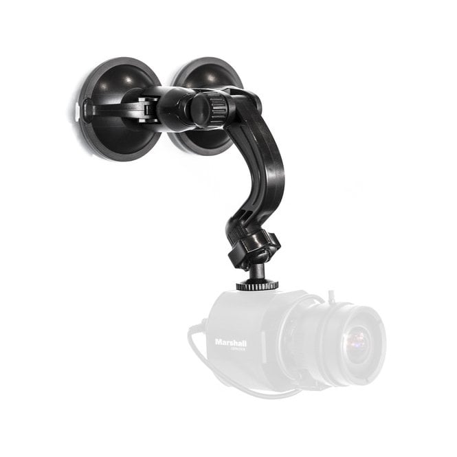 Marshall CVM-9 Dual Suction Cup Glass Mount with Tilt Arm & 1/4-20” Thread Mount