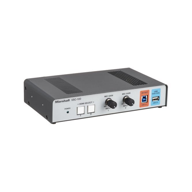 Marshall VSC-100 AV Consolidator Bridge with Dual-HDMI Input to USB 3.0 Computer Output