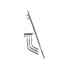 Matthews 40" C+Stand W/Spring Loaded Turtle Base, Includes Grip Head & Arm - Chrome