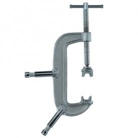 Matthews 8" C - Clamp with Two 5/8" Baby Pins, Silver