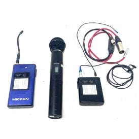 Micron TX700, SDR770 & TX705 Radio Mic Kit,Used 