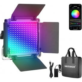 Neewer 2×660 Pro RGB Smart Metal Led Light+2×200cm Light Stand(EU)