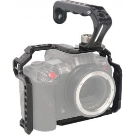 NICEYRIG Cage Kit for Canon EOS R5 II / R5 / R5 C / R6 II / R6 Mirrorless Camera with Top Handle, Second Locking Points Steady Video Recording Rig - 538