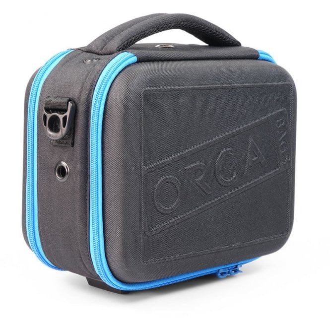 Orca or-142 hard shell monitor case with integrated hood for 7inch lcd monitors