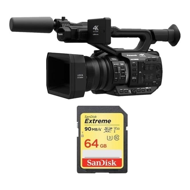 Panasonic AGUX90 4K Camcorder Package A