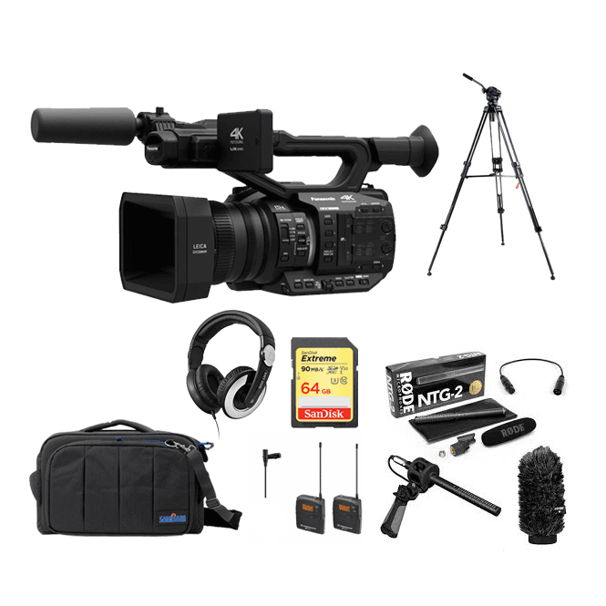 Panasonic AGUX90 4K Camcorder package E