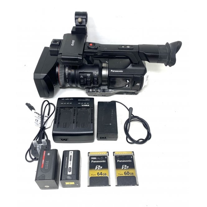 Panasonic  AJ PX 270EJ camcorder Kit, 6994 hrs, Swit Battery, Charger,Cards used