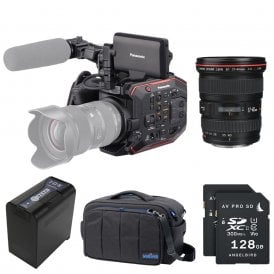 AU-EVA1 Compact 5.7K Super 35mm Cinema Camera package E