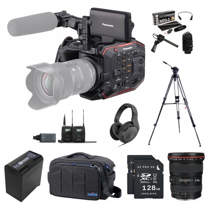 Panasonic AU-EVA1 Compact 5.7K Super 35mm Cinema Camera package H