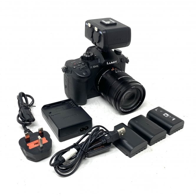 Panasonic  GH5 Camera w/ Leica 12-60mm Lens Kit, XLR, Battery, Charger, Used