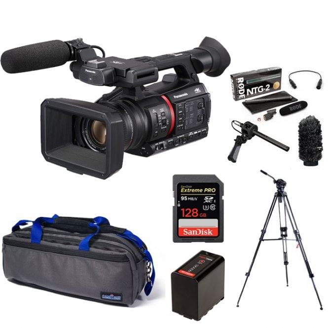 Panasonic Lightweight 4K/HDR 10BIT REC Camera Recorder with Live Streaming package d