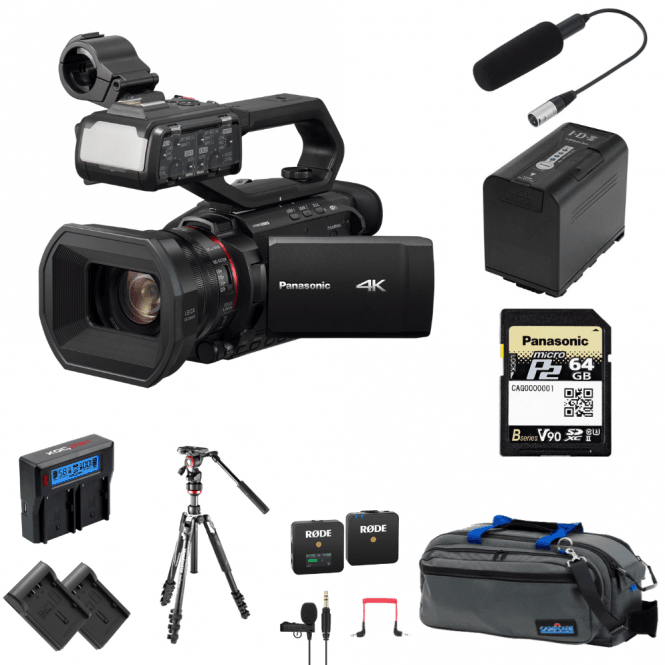 Panasonic PAN-AGCX10 4K Camcorder with NDI/HX package g