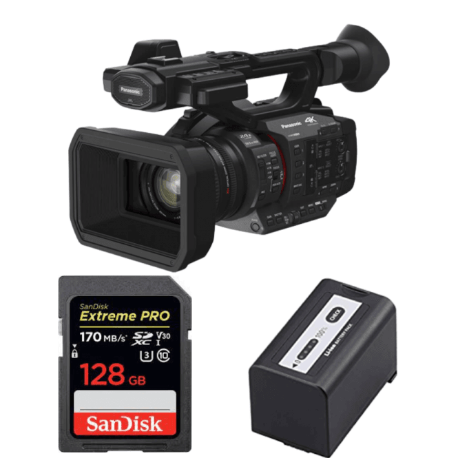 Panasonic  PAN-HCX2E Professional 4K 60p camcorder package b